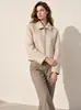 Abrigo de Cachemira Estilo Coreano Otoño/Invierno 2026 para Figuras Petites, Elegante Chaqueta de Solapa para Commuter con Mezcla de Lana de Oveja