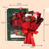 Ramo de Regalo de Navidad Producto Terminado Muñeco Creativo de Papá Noel para Niños Nochebuena Decoración Navideña Realista