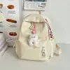 Mochila estilo coreano ins pequeña fresca de color sólido de gran capacidad para clase, tutorías, viajes, mochila escolar para mujer, mochila ligera de viaje