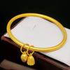 Vietnam areia ouro dois braceletes Shihuan latão banhado a ouro Pulseira de Lótus Joias estilo same style da celebridade da internet Little Red Book atacado