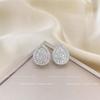 Brincos de Zircônia Gota Transfronteiriça Luxo Acessível Brincos Elegantes de Alta Qualidade 2024 Novos Brincos Populares de Design de Nicho para Mulheres