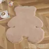 Alfombra de Animales de Dibujos Animados de Imitación de Piel de Conejo para Sala de Estar, Dormitorio, Alfombra Corta de Felpa, Sofá, Mesita de Noche, Mirador, Habitación de Niños, Felpudo