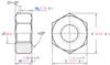 Suministros del Fabricante Tuercas Hexagonales de Acero Inoxidable 304 Din934 Tapas de Tornillo M1.6-M64 Rosca Antiaflojante