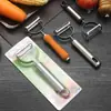 Pelador y Rebanador de Verduras de Acero Inoxidable Herramienta para Rallar y Pelar Papa Manzana Fruta