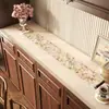 Alfombrilla Retro Estilo Americano para Aparador, Alfombrilla de Mesa de Lujo Ligero y de Gama Alta, Alfombrilla Resistente al Calor, Alfombrilla de Protección de Mesa Resistente a Altas Temperaturas, Mantel Anti-Suciedad