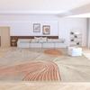 Alfombra de Anillo Estilo Crema para el Hogar Terciopelo Dormitorio Alfombra Completa para Mesa de Café Resistente a la Suciedad Fácil de Cuidar Felpudo Alfombra para Sofá de Sala de Estar