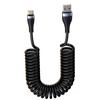 A linha de carregamento rápido telescópica 5A da mola do carplay é apropriada para o tipo USB do anti-enrolamento do telefone móvel de Apple Android do carro