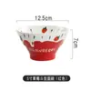 Envío gratis tazón de ramen de cerámica estilo japonés de 5 pulgadas, tazón de fideos instantáneos de alta gama, tazón de arroz lindo para uso doméstico, tazón de sopa de cerámica