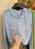 Blusa T-Shirt Casual com Capuz Leve e Respirável de Verão para Mulheres 2025 Moda Coreana Simples Versátil Top Soltinho