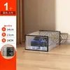 Caja de Almacenamiento Transparente de Doble Marco para Zapatos, Organizador de Almacenamiento de Zapatos, Zapatero, Armario para Zapatos, Caja Apilable, Caja de Almacenamiento para Zapatos, Ahorro de Espacio