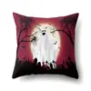 Funda de Almohada de Halloween TC623 Almohada Lumbar de Coche Funda de Cojín de Calabaza para Sofá Funda de Almohada para Oficina Hogar Sala de Estar