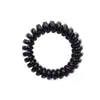 Impresión de pantalla transfronteriza grueso y grueso alambre de teléfono anillo para el pelo translúcido negro y blanco cuerda para el pelo banda para el pelo accesorios para el pelo de cola de caballo