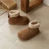 Botas Birkenstock Retro Francesas Ins Otoño e Invierno 2026 Nuevo Estilo Coreano Botines Cortos de Terciopelo para Niñas Zapatos de Algodón Peludos para Niños
