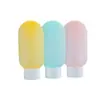 Set de Botellas de Viaje de Silicona Tipo Exprimidor Bolsas Reutilizables para Champú y Gel de Ducha Botellas Vacías Surtidas para Cosméticos