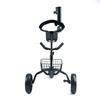 Suministro Directo de Fábrica Carro Trolley de Tres Ruedas para Bolsa de Pelotas de Golf Plegable Almacenamiento Carro de Mano para Jalar Bolsa de Golf