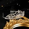 Coroa de Princesa Festa de Aniversário Banquete Coroa Véu de Noiva Acessórios de Cabelo Casamento Elaborados Acessórios de Cabelo Cerimônia de Maioridade Banquete