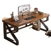 Mesa de Computador de Madeira Maciça Mesa de Desktop para Casa Mesa de Quarto Mesa de Estudo para Estudante Pequeno Apartamento Mesa Simples de Escritório Mesa de E-Sports