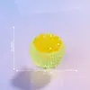 Simulación de paisaje en miniatura, bolsa sorpresa de frutas que brillan en la oscuridad, accesorios de decoración DIY con pegamento de crema temática de alimentos, figuras de resina para escritorio