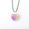 Colar de Flores Secas Time Gem Flor Real Cristal Crisântemo Flor de Renda Doce Colar Feminino Corrente de Suéter Feito à Mão