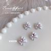 Hermosa chica roja de red, lazo de amor, joyería de diamantes, pintura de aleación para uñas, pequeñas joyas, decoraciones para uñas, venta al por mayor