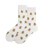 Calcetines de Moda para Pareja, Calcetines de Media Caña de Caña Alta para Mujer, Calcetines de Algodón Estilo Callejero Skateboard Deportivo de Dibujos Animados con Personalidad para Primavera y Verano, Estilo Pareja