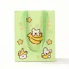 Bolsa de Tecido Não Tecido Impermeável, Série Frutas Urso Banana Fofo, Bolsa de Presente Embalagem de Grande Capacidade, Saco de Doces de Halloween