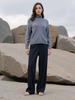 Suéter HjWool de Hengjia 100% Lana Sin Costuras de una Sola Pieza para Mujer Cuello Alto Ropa Interior Estilo Casual Japonés y Coreano Moldeado