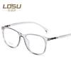 Nueva versión coreana de gafas de color transparente con montura plana TR90 simple retro, venta directa de fábrica 8085