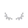 Aretes de Burbujas de Plata Esterlina s925 para Mujer, Lujo Ligero de Alta Gama, Moda, Aretes de Diamantes Exquisitos para Combinar con Todo, Aretes Explosivos para Directo