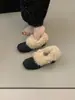 Zapatos Mary Jane de Algodón Cálidos, Engrosados y Peludos de Tacón Grueso Chuyuji para Mujer, Nuevos Zapatos Peludos de Invierno 2025