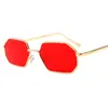 Óculos de sol com armação de metal 81304 armação pequena masculina lente cor transparente Marine óculos femininos moda europeia e americana