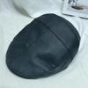 Gorra japonesa retro de cuero sintético para niños, boina de pintor británica para otoño e invierno, gorra informal de moda de nicho.