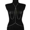 Cadena de Metal para el Pecho Cadena Corporal Nueva Transfronteriza Cadena Corporal Sexy para Mujer Fiesta de Club Nocturno Europeo y Americano