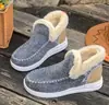 Zapatos de Algodón para Mujer para Exportación, Nuevo Modelo 2026, Transfronterizos de Invierno Talla Grande, Forrados de Felpa, Engrosados, Cálidos, de Suela Plana, Venta al por Mayor