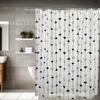 Cortina de ducha de baño PEVA nueva transfronteriza personalizable impermeable a prueba de moho fabricantes de cortinas divisorias de baño al por mayor