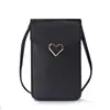 Nueva bolsa para teléfono móvil mujer moda mini estudiante femenina estilo coreano monedero versátil bolsa pequeña con pantalla táctil transparente bolsa cruzada