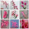 Nueva flor artificial de boda Rojo Rosa Techo de Salón de Bodas Decoración de Banquete de Boda Arreglo Floral para Camino Arreglo Floral de Piso Flor Falsa Sola