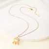 TOHM Collar Retro Xiangyun para Mujer Todo Fósforo Cadena para Clavícula de Gama Alta Sin Color Joyería con Colgante de Moda para Mujer Venta al por Mayor