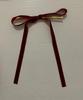 24 pzas/bolsa cinturón de terciopelo pajarita cinturón árbol de Navidad vestido adornos de seda retorcida accesorios para cinturón de corbata navideña decoración colgante