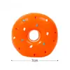 Juguete Chirriante de Perro Rosquilla, Anillo de Látex Suave Juguete para Masticar con Chirriador Fuerte para Cachorros y Perros Pequeños, Elástico Rebotador Flotante Juguete de Buscar en el Agua para Dentición Cuidado Dental, Lindo con Forma de Rosquilla Hueca Alivio del Aburrimiento Regalo para Mascotas para Masticadores Ligeros