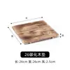 Madera de pino placa de hierro tabla de madera base bandeja de aislamiento térmico maceta de barro cuenco de piedra olla tabla de protección contra quemaduras tabla de protección para fuego de carbón resistencia a altas temperaturas comercial
