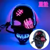 Máscara de Pirata Cicatrizada y Tuerta Más Vendida Transfronteriza con Sangre Horror Luz Fría Máscara de Halloween Set de Máscaras Luminosas LED