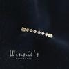 Anillo Wish Más Vendido de Plata Esterlina 925 Chapado en Oro de 14K Estilo Estilo Japonés Incrustado con Zircón Anillo Pequeño Fresco Extremadamente Fino Anillo de Cola para Mujeres