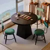 Mesa de comedor de madera maciza estilo vintage, mesa cuadrada, mesa redonda, mesa de centro, madera de fresno con diseño en relieve, diseño minimalista para espacios pequeños, mesa de comedor, mesa de café