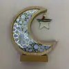 Lámparas LED navideñas nuevas, adornos lunares, adornos de madera, decoraciones para el hogar, colgantes artesanales, directos de fábrica