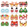 Nuevos accesorios fotográficos de disfraces para fiestas navideñas transfronterizas, gafas de papel, suministros de decoración para fiestas