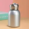 Taza de Agua Mini Portátil Linda y Compacta de Acero Inoxidable 304 con Asa para Estudiantes Hombres y Mujeres con Panza Grande y Ding Gordo