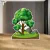 Héroe Lluvia Llega Sima Guang Rompe el Jarrón Atrezo Juego Fondo Tablero KT Guardería Bosque Árbol Grande Actuación Infantil Leide Zhu