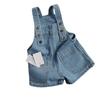 Pantalones vaqueros de verano para niñas, elegantes, personalizados, de marca de moda, estilo coreano, lavados, pantalones cortos holgados que combinan con todo.