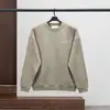 Sudadera esencial para hombre de cuello redondo con forro polar para otoño e invierno, estilo high street, metal pesado, cepillada, serie niebla para parejas